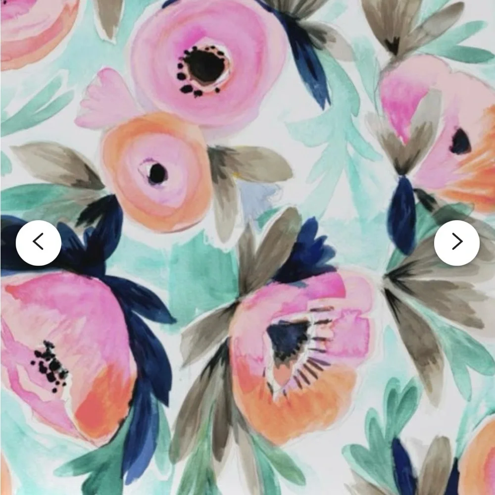 3Rolls Spoonflower Wallpaper Peel & Stick Watercolor Roses Summer Blooms